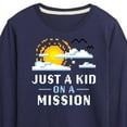 thumbnail image 3 of Instant Message - Gamer - Just A Kid on A Mission - Toddler & Youth Long Sleeve Graphic T-Shirt, 3 of 6