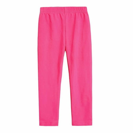 

Wisremt 1-11Years Girls Capris Leggings Crop Summer Leggings for School Wearing