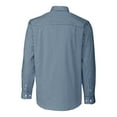 thumbnail image 3 of Men's Cutter & Buck  Navy UTSA Roadrunners Big & Tall Easy Care Stretch Gingham Long Sleeve Dress Shirt, 3 of 3