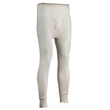 Indera Men's Tall Traditional Long Johns Thermal Underwear Pant, Natural, 4X