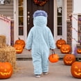 thumbnail image 4 of Halloween Onesie for Kids Big Mouth Monster Jumpsuit Plush Halloween Pajamas Halloween One Piece Sleepwear Homewear, 4 of 5