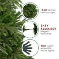 thumbnail image 6 of Northlight 6.5' Pre-Lit Roosevelt Fir Artificial Christmas Tree - Clear Lights, 6 of 7