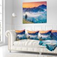 thumbnail image 2 of Designart Fantastic Blue Mountains Panorama - Landscape Printed Throw Pillow - 16x16, 2 of 4