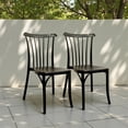 thumbnail image 4 of Ilios Innova | Set de 4 Sillas Plásticas Nordik Negro para Comedor y Exterior, Diseño Ergonómico de Polipropileno con Acabado Tipo Madera, Apilables y Resistentes para Restaurante, Jardín o Negocio, 4 of 9