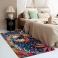 thumbnail image 3 of 4x6 Area Rug Hedgehog Rugs, Colorful Carpet for Living Room Bedroom Animal Patterned Indoor Home Decor, Non Slip Soft & Low Pile Large Washable Rug ZJ&710, 3 of 7