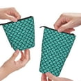 thumbnail image 3 of Lsque Aquamarine Glitter Pattern Telescopic Pencil Bag Pen Holder Stationery Case, Stand-up Retractable Transformer Bag Organizer, 3 of 6