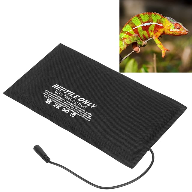 Reptile Heat Pad, Reptile Heating Mat USB Reptile Heating Pad Snake Heating Pad with Three Level Temperature Control for Snake Lizard