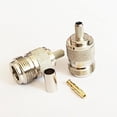 thumbnail image 1 of 1PC N type Female RF Coax Connector Crimp RG58 RG142 RG400 cable straight, 1 of 1