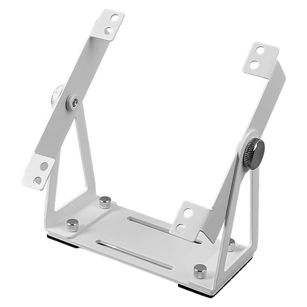 Soporte para ventilador de caja de PC, versátil, giratorio 360 degree, portátil, soporte para ventilador profesional Blanco