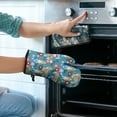 thumbnail image 2 of Basset Hound Dog and Flower Kitchen Oven Mitt and Pot Holder Sets 2 Pcs for Baking, Cooking and Grilling, Heat Resistant Up To 392 °F, 2 of 7