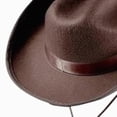 thumbnail image 5 of Gibobby Western Cowboy Hat For 4-9 Years Boy Girl Classic Roll Up Fedora Hat Cowgirl Cap With Buckle Belt Kids Cowboy Hat,Coffee, 5 of 6