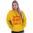 thumbnail image 3 of I Like Big Boats and I Cannot Lie Hoodie Sweatshirt Women Men Brisco Brands 3X, 3 of 6