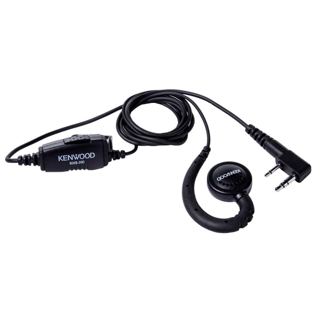 Auricular para walkie-talkie Kenwood KHS-31C con micrófono y PTT