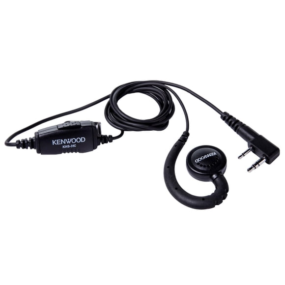 Auricular para walkie-talkie Kenwood KHS-31C con micrófono y PTT