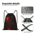 thumbnail image 4 of Kuqiui Red Spider On The Web Print Drawstring Backpack Drawstring Bags,Draw String Back Bag Drawstring Bags for Sports,Gym,Travel,Swimming,Beach, 4 of 8