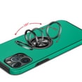 thumbnail image 6 of For Apple iPhone 12 /12 Pro (6.1") Slim Hybrid 360 Degree Rotatable Metal Invisible Ring Stand Holder Fit Magnetic Car Mount Cover ,Xpm Phone Case [Green], 6 of 7