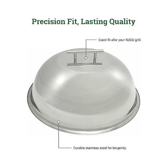 KUDU Smoker Lid - BBQ Cover to Convert Grill into Smoker