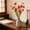 Red, variant on Artificial Potted Flowers Bouquet for Wedding and Home Decor – Realistic Silk Faux Flowers with Greenery, Handcrafted, Long-lasting, Versatile for Centerpieces and Events White