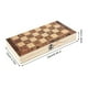 thumbnail image 2 of 1 Juego de ajedrez y checkers Juego de juegos de madera para el juego de mesa, 2 of 9