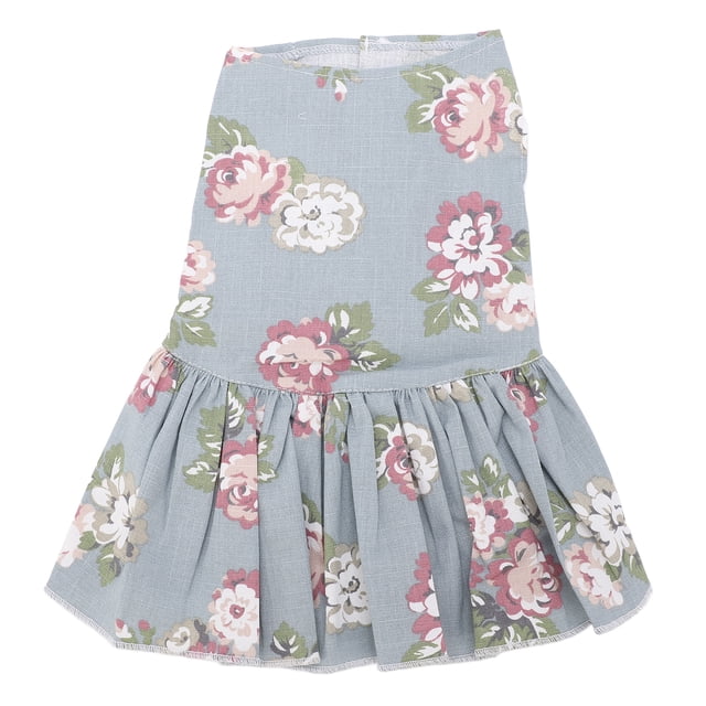 Vestido floral para mascotas Vestido de algodón transpirable para perros para uso diario Fiesta Boda WalkingXL