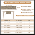 thumbnail image 4 of Inosoo Linen-like Table Runner, 13x72 inch Polyester Fabric Table Scarf Waterproof Stain-Resistant Machine Washable, for Dining Party Holiday Home Décor,Mocha Brown, 4 of 10
