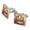 Silver, variant on Cobra Snake Square Cufflink Set - Silver or Gold