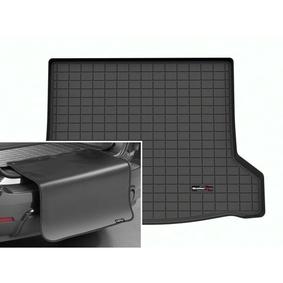 WeatherTech Cargo Trunk Liner with Bumper Protector compatible with Cadillac Lyriq, Lyriq-V - Behind 2nd Row w/ Bumper Protector, Black