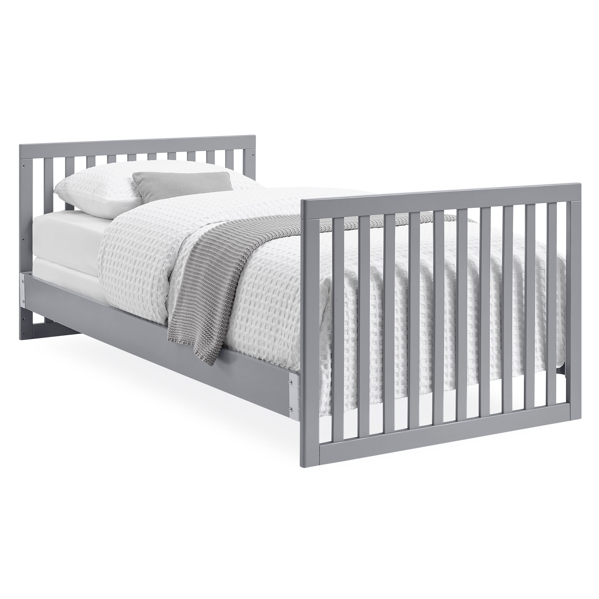 Delta Children Twin Size Wood Bed Rails #W0090, Grey