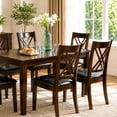 thumbnail image 4 of Cosmic Homes 7 Pc Dining Table Set for 6, Espresso (Set of 7), 4 of 7