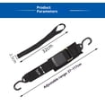 thumbnail image 4 of Boat Trailer Transom Tie Downs Straps 1200 LBS, Adjustable Boat Buckle Transom Tie Downs to Trailer, Marine, Jet ski, Pontoon, with Quick Release Buckle & Anti-Scratch Hooks, 4 of 5