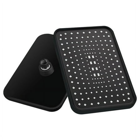 12 Inch High Pressure Top Rain Shower Head Larger Flow Rainfall Shower Heads Rainfall Showerhead-Black