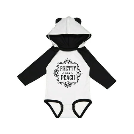 

Inktastic Pretty as a Peach Gift Baby Girl Long Sleeve Bodysuit