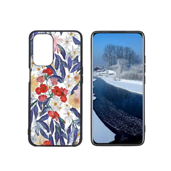 Flowers-112 Phone Case, Degined for OnePlus Nord N200 5G Case Men Women, Flexible Silicone Shockproof Case for OnePlus Nord N200 5G