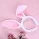 thumbnail image 5 of FELTECHELECTR Diademas con orejas de conejo de peluche (blancas y rosas), 5 of 6