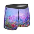 thumbnail image 3 of Naloa Colorful Purple Cosmos Flower Print Mens Underwear - Boxers for Men, Classic Briefs for Men, 3 of 9