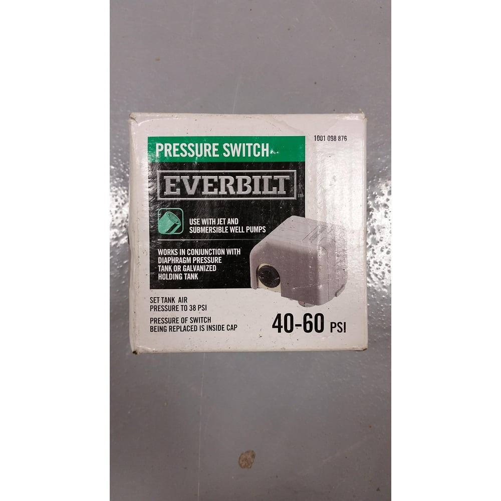 Everbilt 40/60 Pressure Switch for Well Pumps