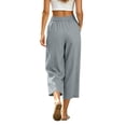 thumbnail image 6 of Drovellove Women's Plus Size Casual Cropped Pants with Pockets – Mid-Rise Straight Leg Summer Shorts, 6 of 6