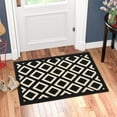 thumbnail image 1 of Indoor Door Mat (Black Kite) Front Door Rug, 20"x 32" Anti Slip Checkered Geometric Pattern Welcome Mat Indoor, Absorbent Thin Door Rugs Inside Door Mats for Entryway, 1 of 5