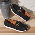 thumbnail image 5 of Women's Platform Loafers Comfortable Slip On Orthopedic Shoes Lightweight Sneakers Business Non Slip Walking Boat Shoes, 5 of 8