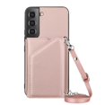thumbnail image 5 of ELEHOLD Crossbody Wallet Case for Samsung Galaxy S23 FE,Flip Back Card Slots Kickstand PU Leather Shockproof Purse Case with Adjustable Crossbody Shoulder Strap,Rosegold, 5 of 7