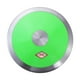 thumbnail image 3 of Disco de nylon de 2 kg para lanzamiento de disco, coordinación, aro de acero y pista de fitness central Verde, 3 of 9