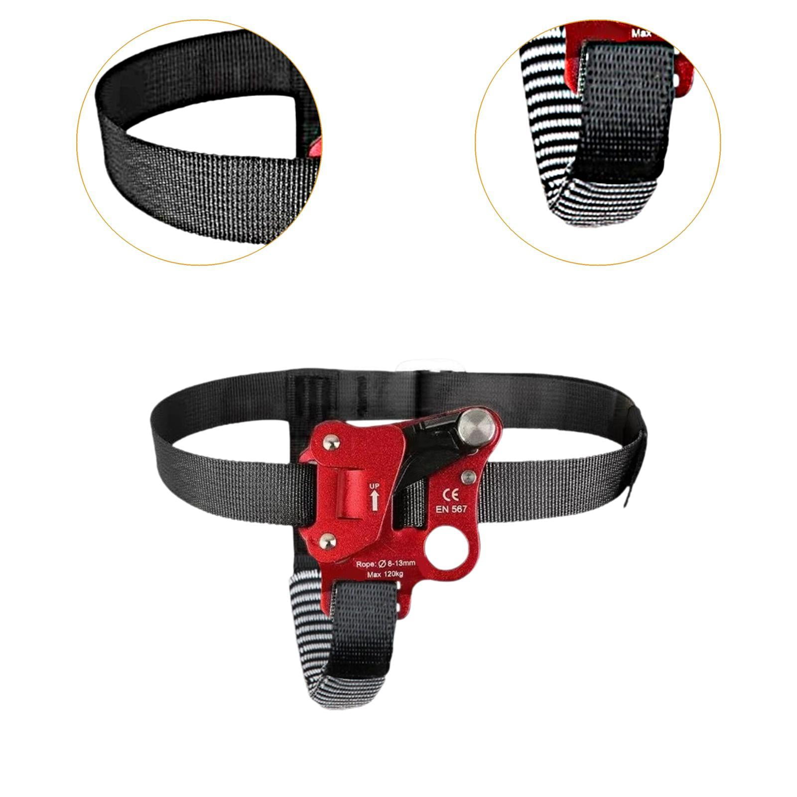 Foot Ascender Rappelling Gear Equipment Compact Aluminum Alloy for Outdoor Climbing Caving Work Engineering Protection