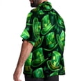 thumbnail image 3 of Saint Patrick's Day Men's Casual Printed Button Down Short Sleeve Beach Shirts, 3 of 6