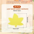 thumbnail image 2 of Uxcell 4 Inch Carpet Spot Markers, 50Pcs Leaf Shape Floor Dots for Classroom Decoration, Yellow, 2 of 7