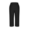 thumbnail image 6 of RQYYD Lightweight Capri for Women Cropped Casual Lounge Work Athletic Travel Pants with Pockets Quick Dry Summer Pants, 6 of 6