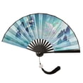 thumbnail image 1 of Folding Fan Classical Dancing Cloth Fan Vintage Fan Hand Held Fans Props Hot U1 R8O4, 1 of 8