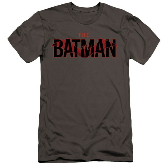 The Batman (2022) Logo With Red Bat Unisex Adult Canvas Brand T Shirt
