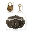 thumbnail image 3 of Hasp Latch,1 Set of Vintage Wooden Box Hasp Lock Decorative Jewelry Box Buckle Gift Box Hasp Latch, 3 of 6