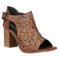thumbnail image 2 of Roper Womens Mika Floral Embossed Block Heel  Dress Casual Shoes, 2 of 5