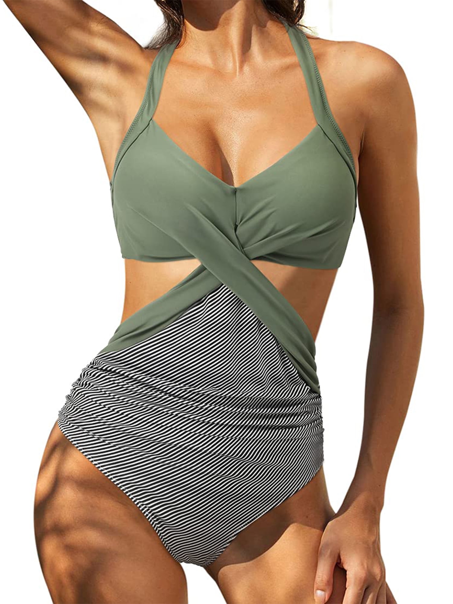 leopard wrap swimsuit